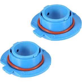 X AUTOHAUX 2pcs H7 LED Headlight Adapter Base Bulb Sockets Retainer Holder Universal for Car Blue