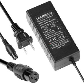 42V Charger 3 Prong Fast 2A Smart Replacement for 36V Pocket Mod, Sports Mod for Electric Scooter Lithium Battery