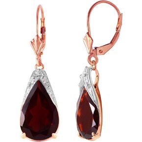 أقراط Galaxy Gold GG 10 قيراط من الذهب الوردي عيار 14 قيراط من العقيق الطبيعي in Kuwait