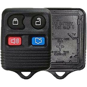 KeylessOption Just The Case Keyless Entry Remote Car Key Fob Shell Replacement - Black