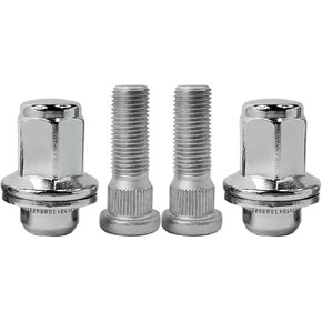 4PCS M14x1.5 Chrome Wheel Lug Stud Nut Set Compatible with 1998-2023 Toyota Land Cruiser Sequoia Tundra Lexus LC500 LS460 LS500 LS600h LX470 LX570 90942-01103 90942-02077