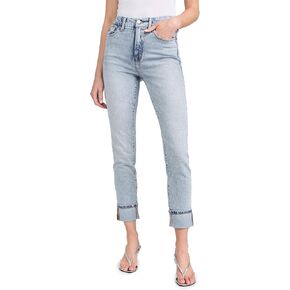 Good American Women's Good Classic Cuffed Jeans