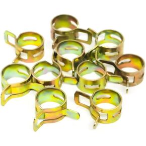 02-040 Hose Clamps For Or-gon Part Replace 1/4 ", 3/16" Fuel Lines- ID:0.45 '' (10 Pack)