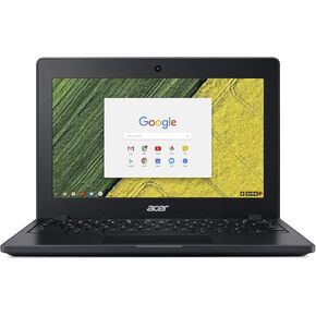 جهاز Chromebook 11 C771T متين ومقاوم للانسكاب، ومعالج Intel Celeron 3855U، وشاشة لمس عالية الدقة مقاس 11.6 بوصة، وذاكرة LPDDR3 سعة 4 جيجابايت، وذاكرة eMMC سعة 32 جيجابايت، ومتانة MIL-STD 810G، وWiFi، وبلوتوث، وGoogle Chrome