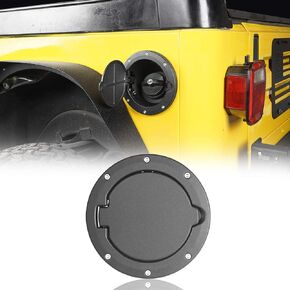 TJ Wrangler Gas Cap Cover Fuel Filler Door Tank Compatible with Jeep Wrangler TJ 1997-2006