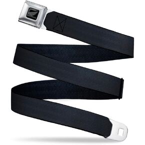 Honda Belt, Honda Motorcycle Logo Seatbelt Buckle, Reclaimed Black Panel Belt