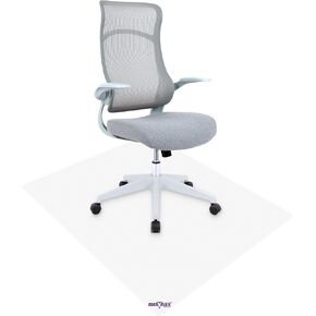 Marvelux Large Extra Thick Heavy Duty Polycarbonate Office Chair Mat & Floor Protector for Plush, High Pile & All Carpeted Floors & Hardwood Flooring, Clear Rectangular Chairmat 46" x 60" x 1/5" Thick