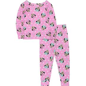 Disney Minnie Mouse Toddler Girls Long Sleeve Pajama Set