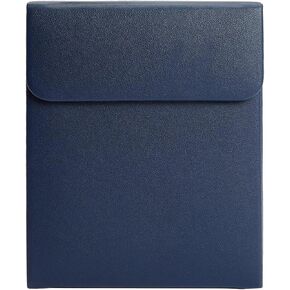 WOLF Heritage 5-Piece Watch Box, Navy - Features Five Watch Compartments, Faux Leather Exterior & Ultra-Suede Lining