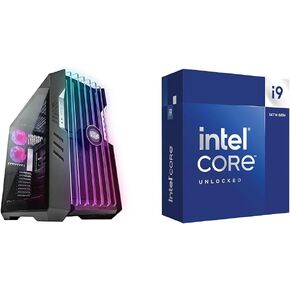 Cooler Master HAF 700 EVO E-ATX High Airflow PC Case, IRIS Customizable LCD & Intel® CoreTM i9-14900K New Gaming Desktop Processor 24 (8 P-cores + 16 E-cores)
