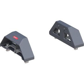 CURT 16030 PowerRide Replacement Chevrolet Silverado, GMC Sierra 2500, 3500 HD Puck 5th Wheel Legs, 30,000 lbs, Teridium Grey, Hitch Head Required