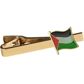 Free Palestine End the Occupation Palestinian Flag Human Rights State Gaza West Bank East Jerusalem Apartheid 2.2" Tie Clip Tieclip