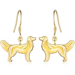 Schnauzer Earrings 925 Sterling Silver Pubby Earrings Dog Crystal Earrings Animal Jewelry Gifts for Women Girls
