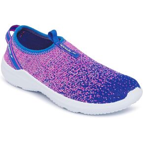 Speedo Water Shoe Surfknit Pro Kids, Turkish Sea/Flare Pink, 1 US Unisex Big