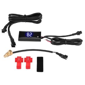 coolant temp gauge kit for jap vehicles, Acouto Motorcycle Water Temp Gauge Digital Motorcycle Temperature Gauge Kit Water Temperature Meter Gauge Coolant Temp Gauge Blue Light
