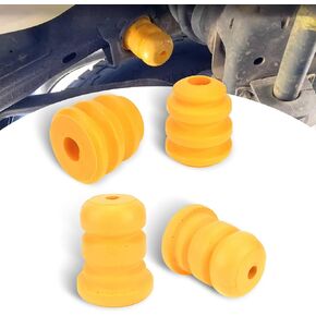 4 PCS Car Control Arm Suspension Buffer Pad, Front and Rear Side Shock-absorbing Flexible Rubber Block, OE Replacement 15153958 15039397, Compatible with Cadillac Chevrolet GMC (Yellow)