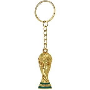 2022 Football World Cup Trophy Keychain, Unisex, Gold