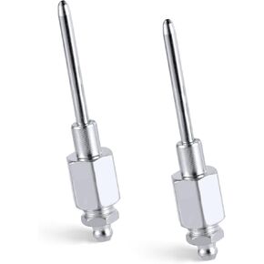 2pcs Grease Needle Nozzles, Aluminum Alloy Grease Needle for Grease Gun Needle Lubricator Adapter Grease Fitting Tool for Narrow Spaces and Deep Holes Metal