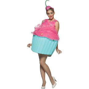 Women Cupcake Costumes Halloween Cosplay Suit Dresses with Hat for Role-Playing Party Cosplay Outfits