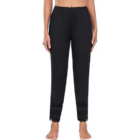 MANCYFIT Long Pettipants for Women Bottoms Culotte Bloomers Lace Snip-it Pantaloons