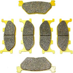 Front Rear Brake Pads for Yamaha V Star 1300 XVS1300A 2007-2015/ Deluxe XVS1300CTF 2013-2017/ Tourer XVS1300CT 2007-2017/ XVS 1300 A Midnight Star 2007-2013 FA199 FA319 Brakes MC0491