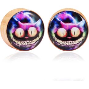 Wood Ear Gauges Saddle Plugs for Ears Women Men 0g- 1 inch Body Piercing Jewelry Double Flare Tunnels Stretcher 2pcs