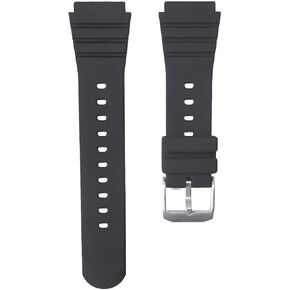 22mm Black Rubber Watch Band for Luminox Navy Seal Series 1 & Series 2 3000 3050 3080 3900 and More