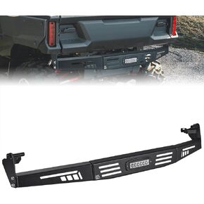 KEMIMOTO UTV Rear Bumper with 18W LED Light, Compatible with Pioneer 1000 2016-2023, Pioneer 1000-6 2023-2025, Waterproof Bright Light, Impact Resistant Guard, Steel Tubing, Protection Accessories