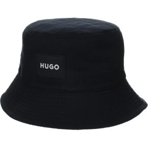 HUGO Women's Square Logo Cotton Bucket Hat