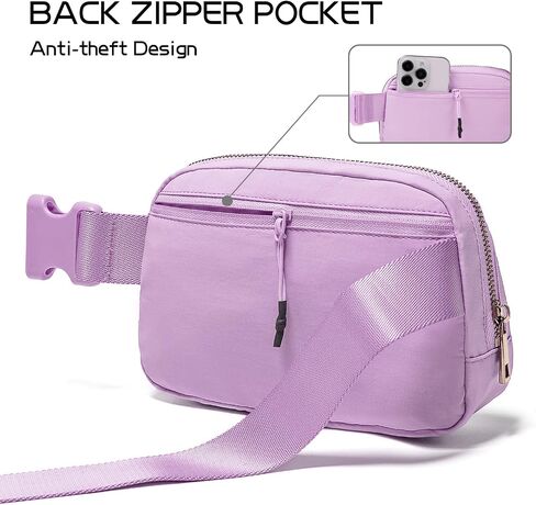 Gitus Gifts for 8 9 10 11 12 Year Old Girls Belt Bag Fanny Pack Crossbody Bags with Initial Letter Patch Cute Stuff Birthday Gifts for Teen Girls Women Personalized Trend Stuff (Lavender-A) in Kuwait