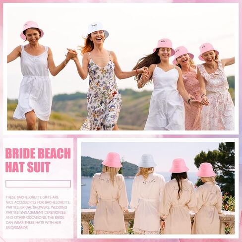 قبعات دلو العازبة العروس لتكون قبعة وصيفة العروس فاتنة القبعات هدايا العازبة زينة الحفلات in Kuwait