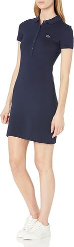 Lacoste Women's Classic Short Sleeve Stretch Mini Pique Polo Dress in Saudi Arabia