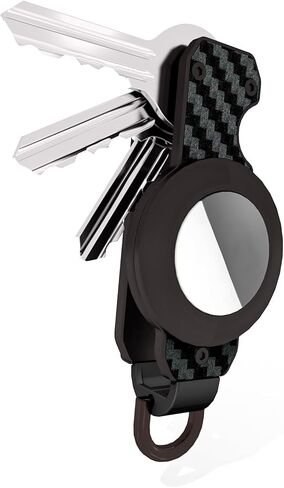 AirTag Key Organizer Keychain, Aluminum Carbon Fiber Key Holder and Case for Apple AirTag. [Without AirTag] in Saudi Arabia