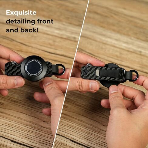 AirTag Key Organizer Keychain, Aluminum Carbon Fiber Key Holder and Case for Apple AirTag. [Without AirTag] in Saudi Arabia