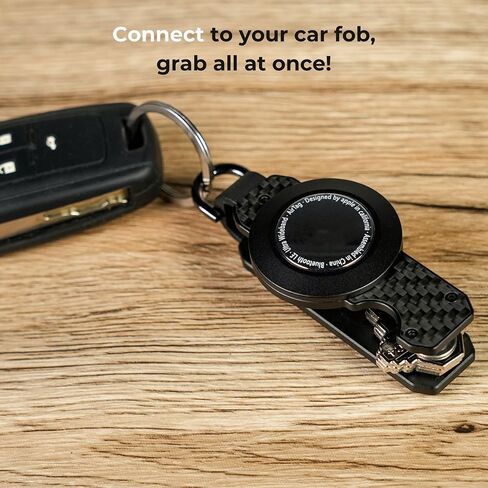 AirTag Key Organizer Keychain, Aluminum Carbon Fiber Key Holder and Case for Apple AirTag. [Without AirTag] in Saudi Arabia