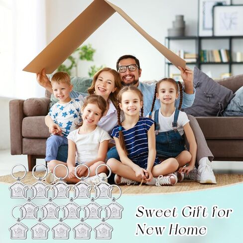 هدايا الوكيل العقاري للضيوف Sweet Home Keychain House على شكل Keychain Keychain لوازم الوكيل العقاري لتدفئة المنزل in Saudi Arabia