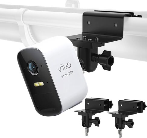 Gutter Mount for eufyCam 2C/2C Pro/3C/for Arlo Essential/Pro 5S/Pro 3/Ultra 2 and More Security Camera with Standard 1/4'' Screw (White, 2 Pack) in Saudi Arabia