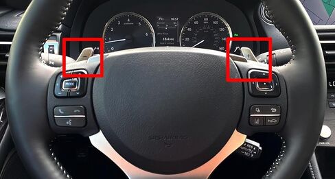 iJDMTOY Twill-Weave Carbon Fiber Pattern Style Larger Paddle Shifter Extensions Compatible with Lexus IS250 IS300 IS350 RC300 RC350 NX200t NX300 CT200h, etc in Saudi Arabia