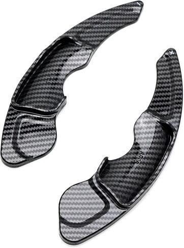 iJDMTOY Twill-Weave Carbon Fiber Pattern Style Larger Paddle Shifter Extensions Compatible with Lexus IS250 IS300 IS350 RC300 RC350 NX200t NX300 CT200h, etc in Saudi Arabia