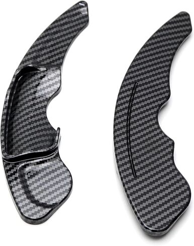 iJDMTOY Twill-Weave Carbon Fiber Pattern Style Larger Paddle Shifter Extensions Compatible with Lexus IS250 IS300 IS350 RC300 RC350 NX200t NX300 CT200h, etc in Saudi Arabia