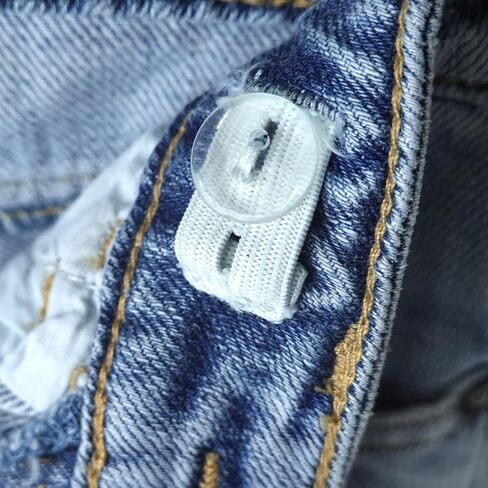 KIDSCOOL SPACE Girls' Wide-Leg Jeans,3 Buttons Front Elastic Band InsideSimple Design Flared Denim Pants in Saudi Arabia