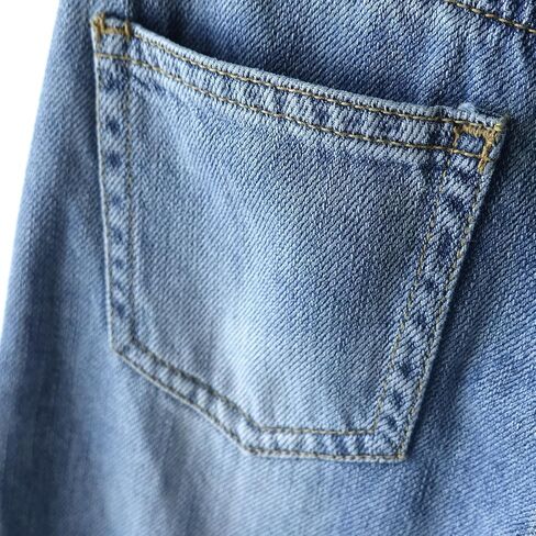 KIDSCOOL SPACE Girls' Wide-Leg Jeans,3 Buttons Front Elastic Band InsideSimple Design Flared Denim Pants in Saudi Arabia