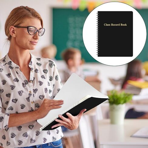 4 Pack Class Record Book for 10 Weeks, 35 Names, 8.5" x 11" Teacher Grade Book Attendance Book for Teachers Elementary Middle School Classroom(Black) in Saudi Arabia