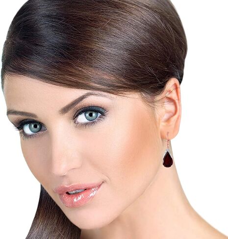 أقراط Galaxy Gold GG 10 قيراط من الذهب الوردي عيار 14 قيراط من العقيق الطبيعي in Kuwait