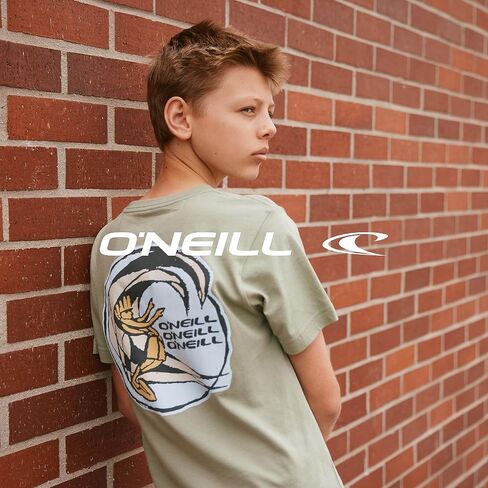 O'NEILL Boy's Short Sleeve Button-Up Shirt - Casual Tropical Print Button-Down Shirt with Collar in Saudi Arabia