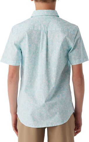 O'NEILL Boy's Short Sleeve Button-Up Shirt - Casual Tropical Print Button-Down Shirt with Collar in Saudi Arabia