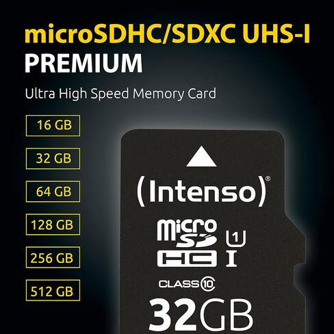Intenso Microsdhc Memory Card, Class 4, 4 GB, Black in Saudi Arabia