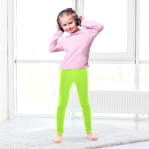 Plain Color Girls Leggings for Kids Toddler Girls Sweatpants Legging Pants Ballet Dance Tights in Saudi Arabia