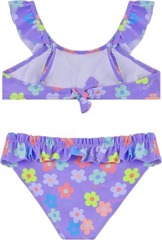 Girls Swimming Costume Two Pieces Ruffle Swimwear Beachwear for Toddlers 2-10 Years in Saudi Arabia