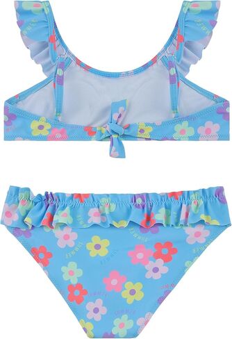Girls Swimming Costume Two Pieces Ruffle Swimwear Beachwear for Toddlers 2-10 Years in Saudi Arabia